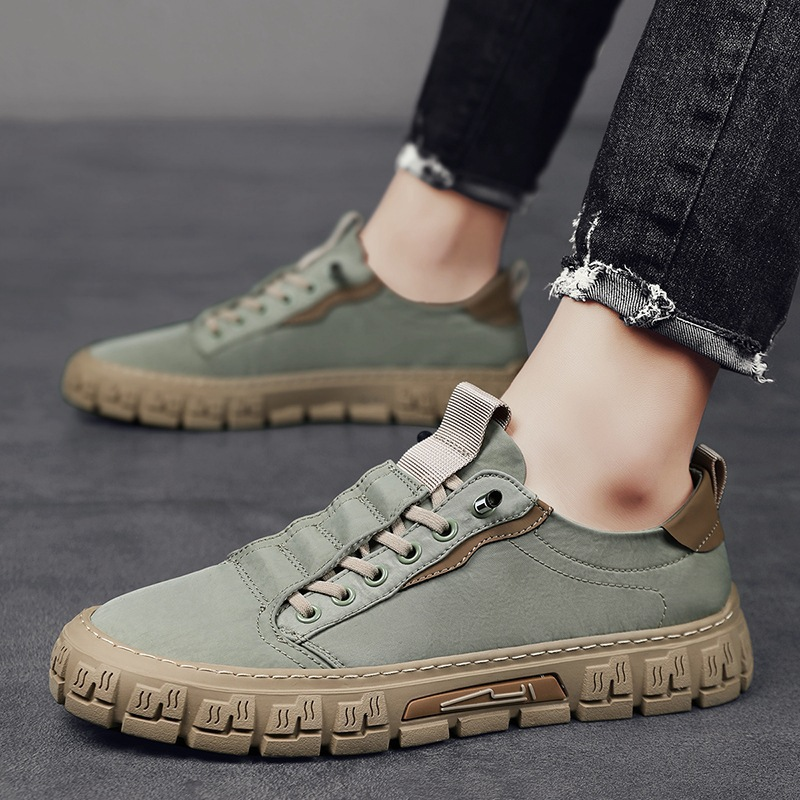 Cavell Men’s Trainers – Suede-Like Canvas Shoes