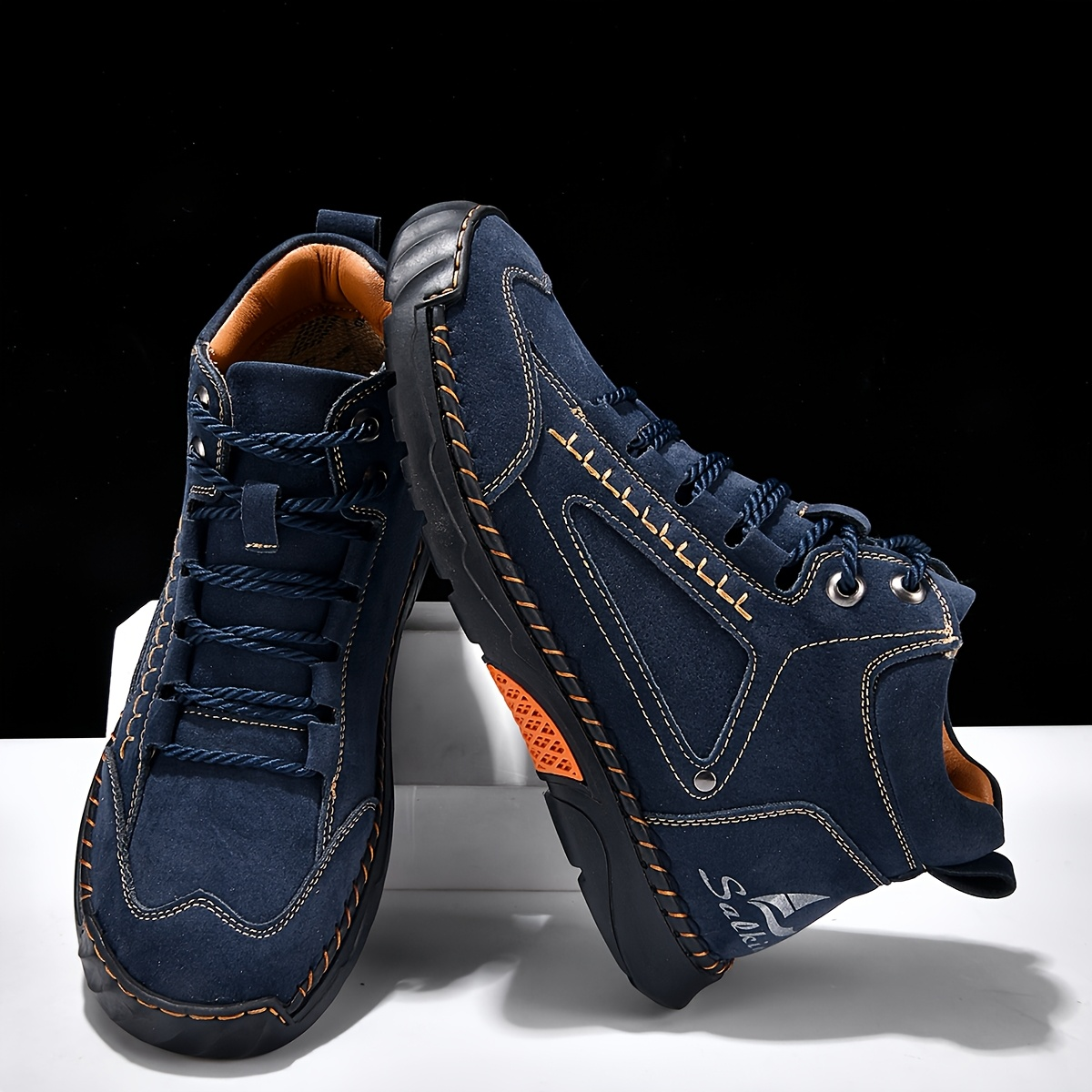 Monroe Nubuck Leather Lace-Up Trainers – Waterproof Breathable Casual Shoes