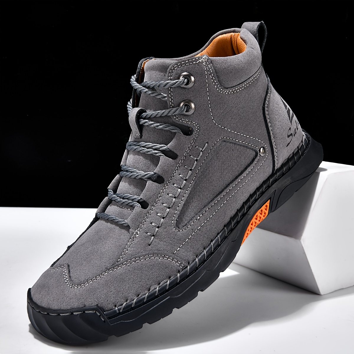 Monroe Nubuck Leather Lace-Up Trainers – Waterproof Breathable Casual Shoes