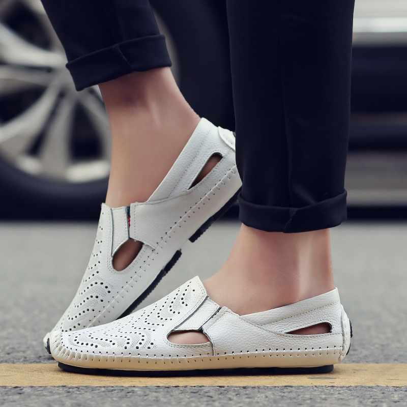 Ramil Italian Leather Sandals – Cushioned Breathable Casual Summer Footwear