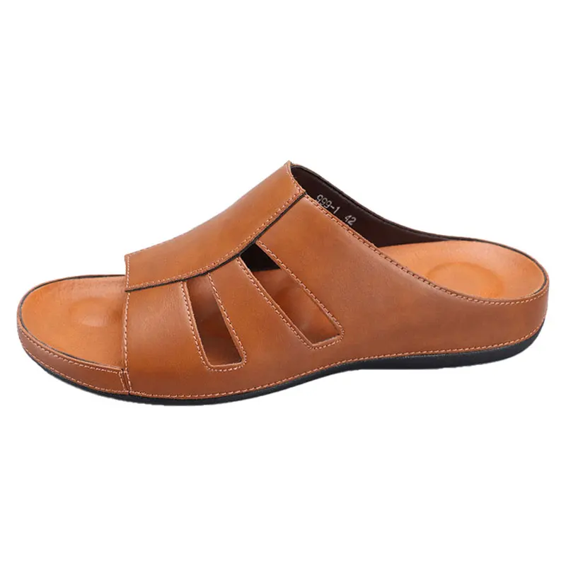 Rainier Leather Slip-On Casual Sandals – Lightweight Comfort Footwear