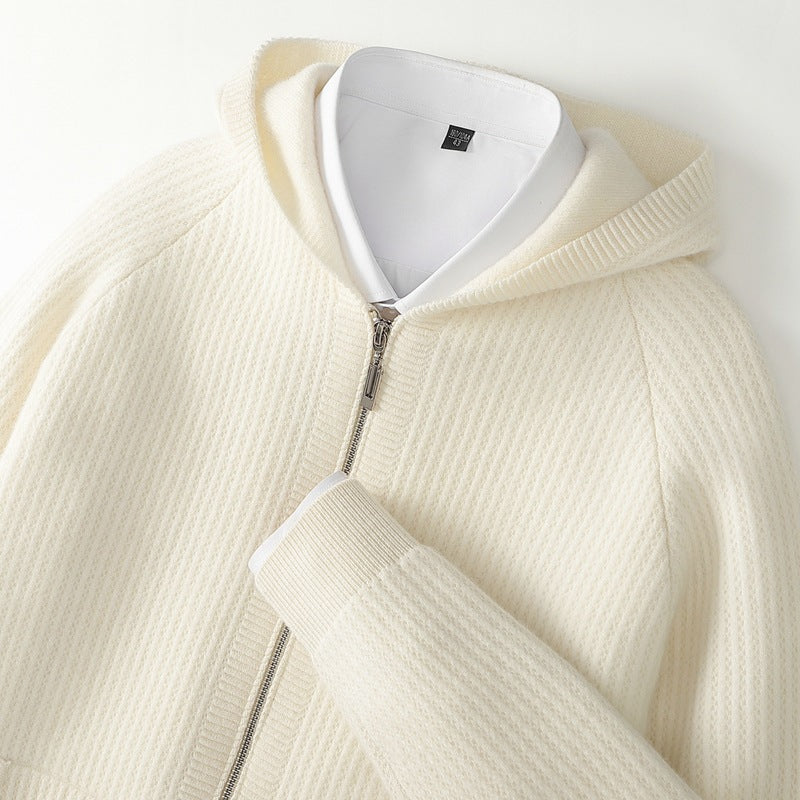 Morris Men’s Zip Hoodie Jacket – Lightweight Zip Knit Jacket