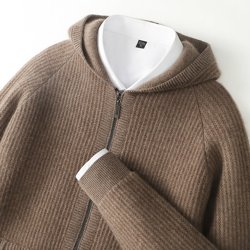 Morris Men’s Zip Hoodie Jacket – Lightweight Zip Knit Jacket