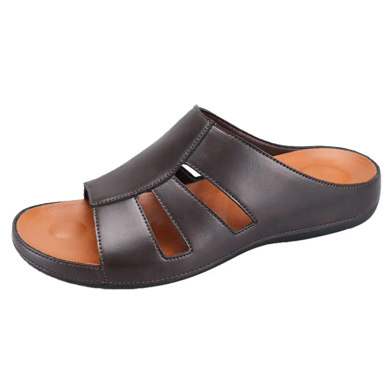 Rainier Leather Slip-On Casual Sandals – Lightweight Comfort Footwear