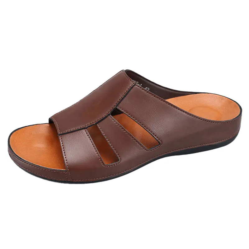 Rainier Leather Slip-On Casual Sandals – Lightweight Comfort Footwear