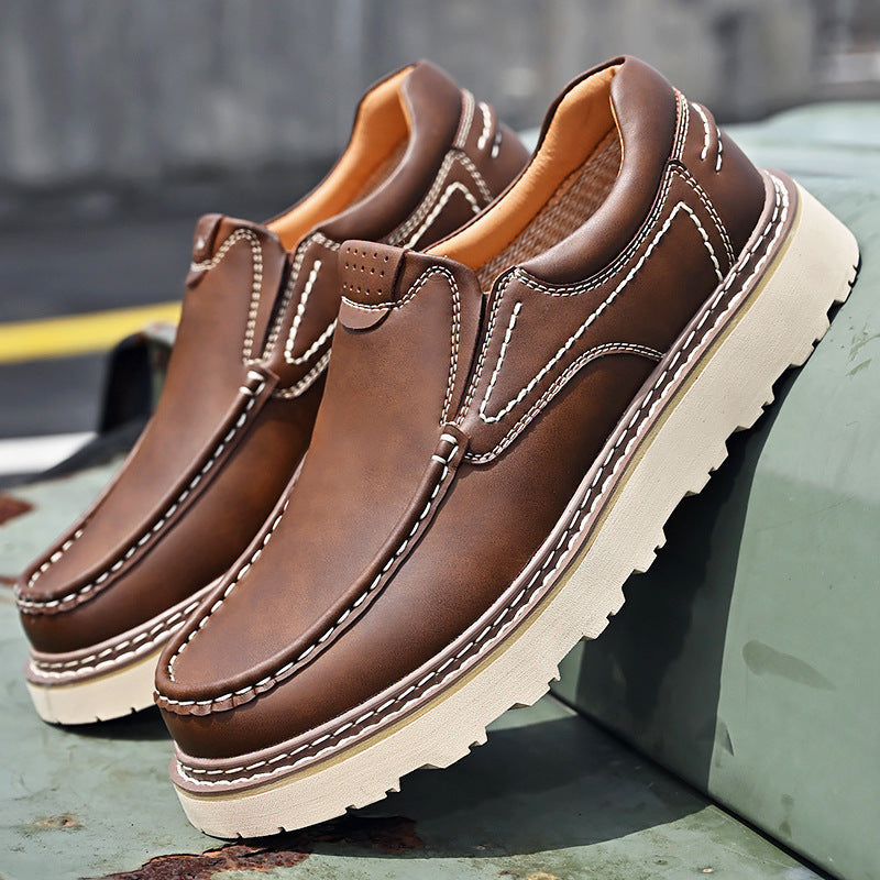 Cole Men’s Leather Loafers – Cushioned Slip-On Shoes