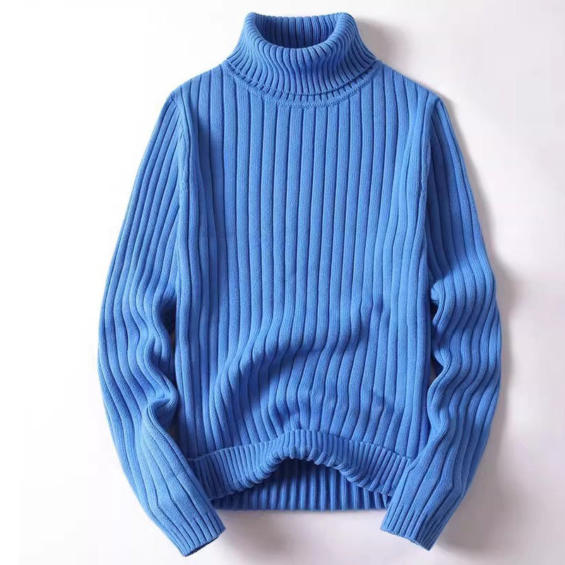 Ellis Men’s Turtleneck Sweater – Soft Ribbed Knitted Jumper