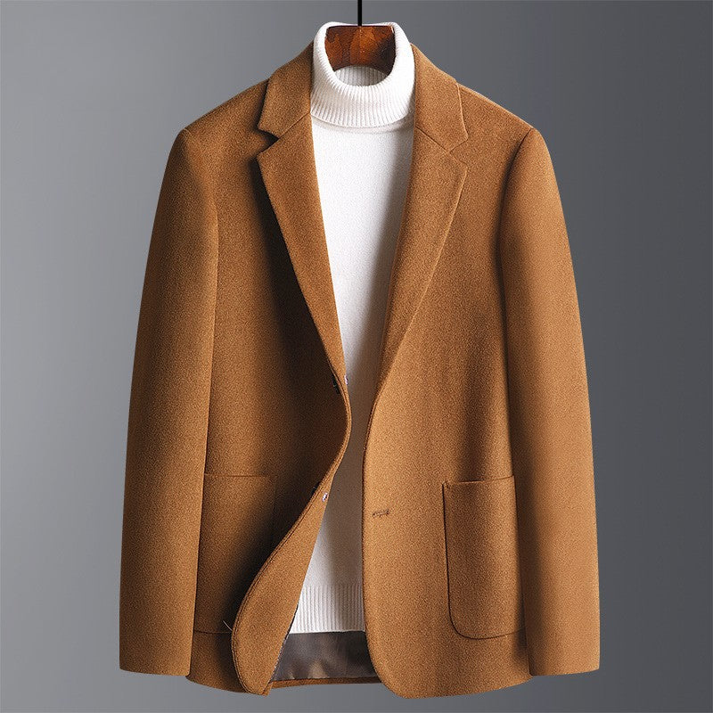 Harold Men’s Tailored Coat – Buttery-Soft Cotton Blend with Sleek Modern Fit