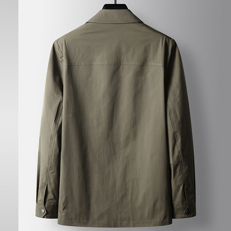 Tuscany Men’s Lightweight Jacket – Tailored Zip-Up Design with Flap Pockets