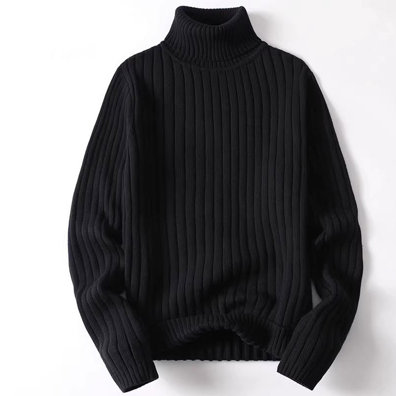 Ellis Men’s Turtleneck Sweater – Soft Ribbed Knitted Jumper