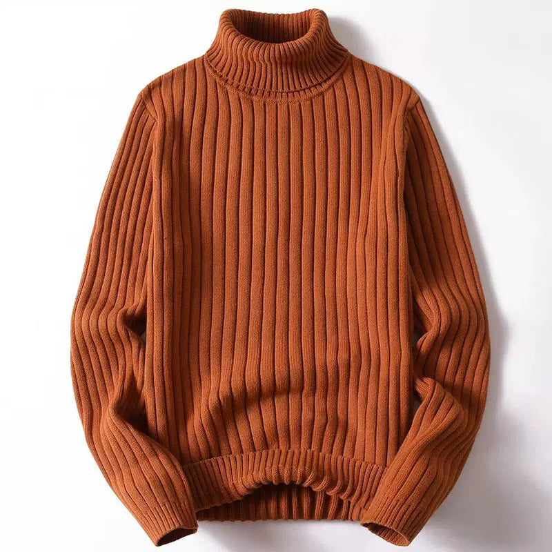 Ellis Men’s Turtleneck Sweater – Soft Ribbed Knitted Jumper
