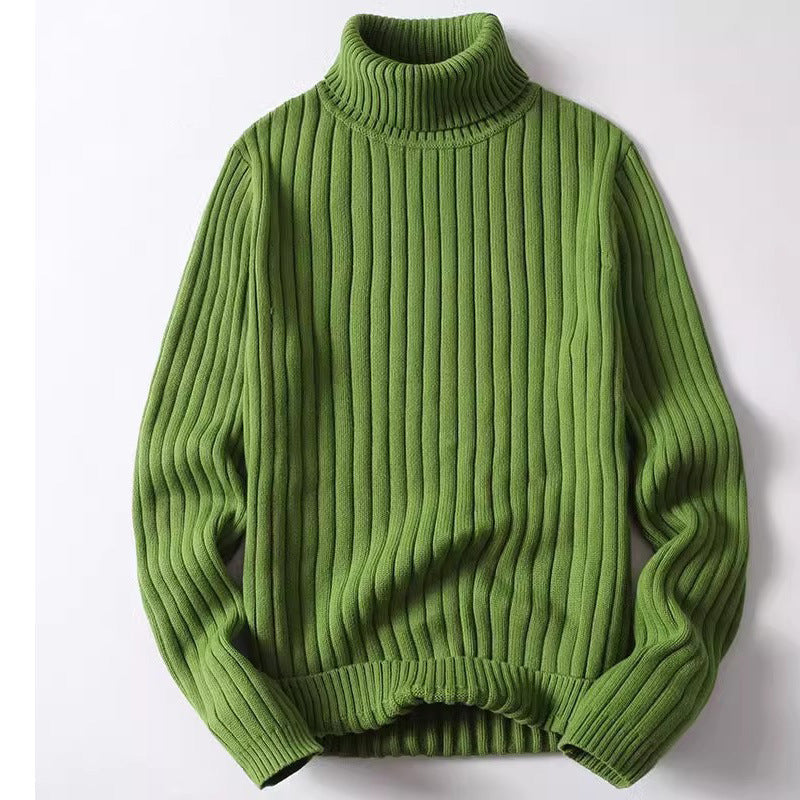 Ellis Men’s Turtleneck Sweater – Soft Ribbed Knitted Jumper