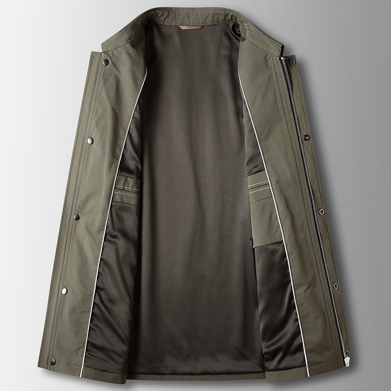 Tuscany Men’s Lightweight Jacket – Tailored Zip-Up Design with Flap Pockets