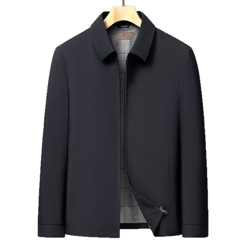 Marcel Men’s Business Casual Jacket – Wrinkle-Free Silk-Blend Blazer with Lapel Design