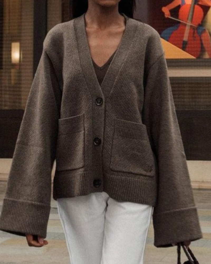 Millie Women’s Cardigan – Wool Blend Oversized Knit