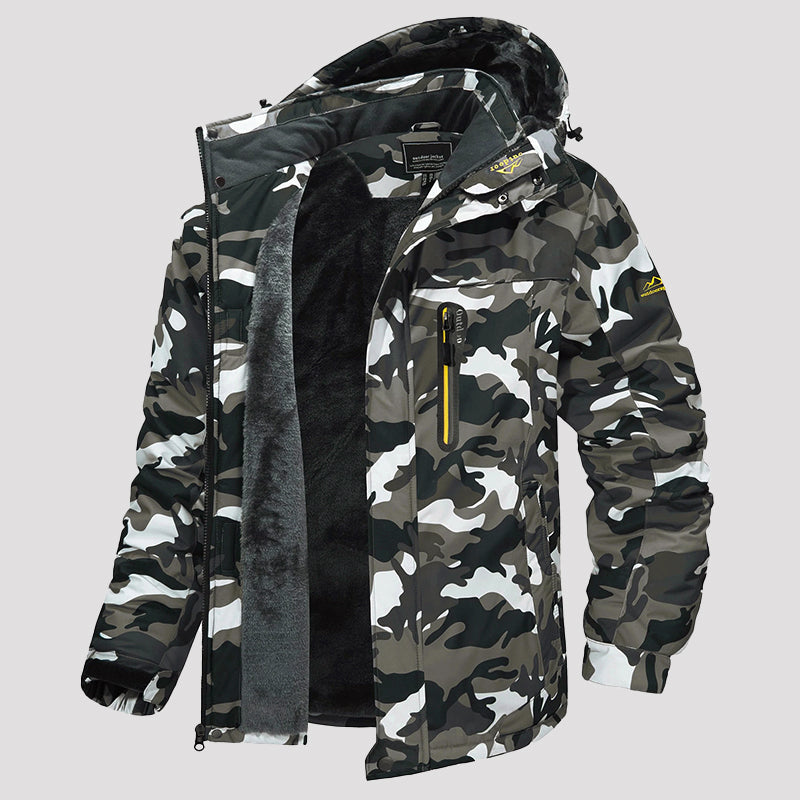 Larry Men’s Ski Jacket – Waterproof Fleece-Lined Outdoor Winter Coat
