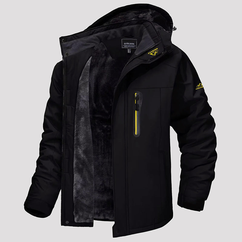 Larry Men’s Ski Jacket – Waterproof Fleece-Lined Outdoor Winter Coat