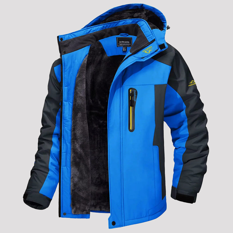 Larry Men’s Ski Jacket – Waterproof Fleece-Lined Outdoor Winter Coat