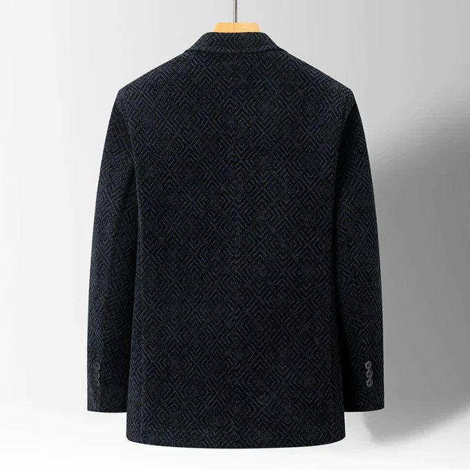 Marco Men’s Winter Coat – Soft Textured Wool-Blend Jacket