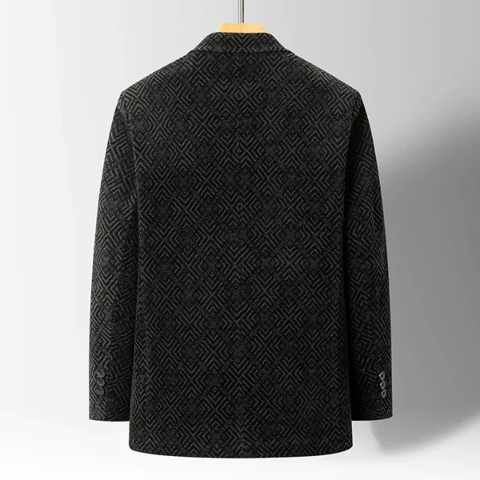 Marco Men’s Winter Coat – Soft Textured Wool-Blend Jacket
