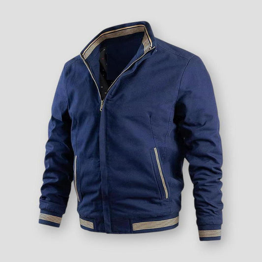 Calder Men’s Bomber Jacket – Cotton Fleece Lined Casual Military Style