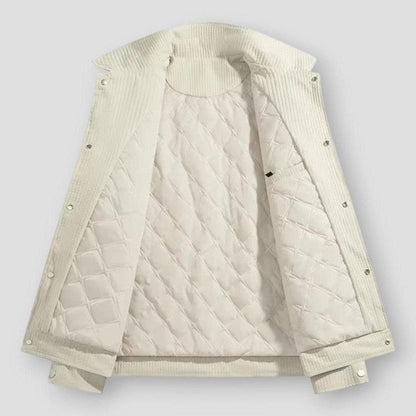 Sonny Men’s Quilted Winter Jacket – Waffle Knit Shell with Warm Padded Lining