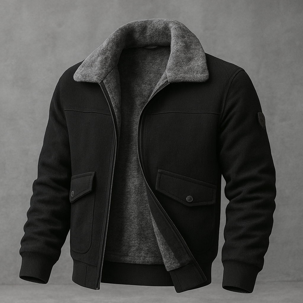 Stefano Men’s Jacket – Plush Insulation Modern Style Jacket