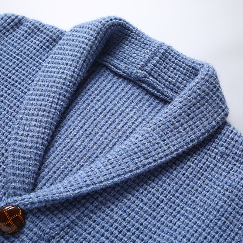 Callum Men’s Wool Cardigan – Soft Knit Button-Up Cardigan