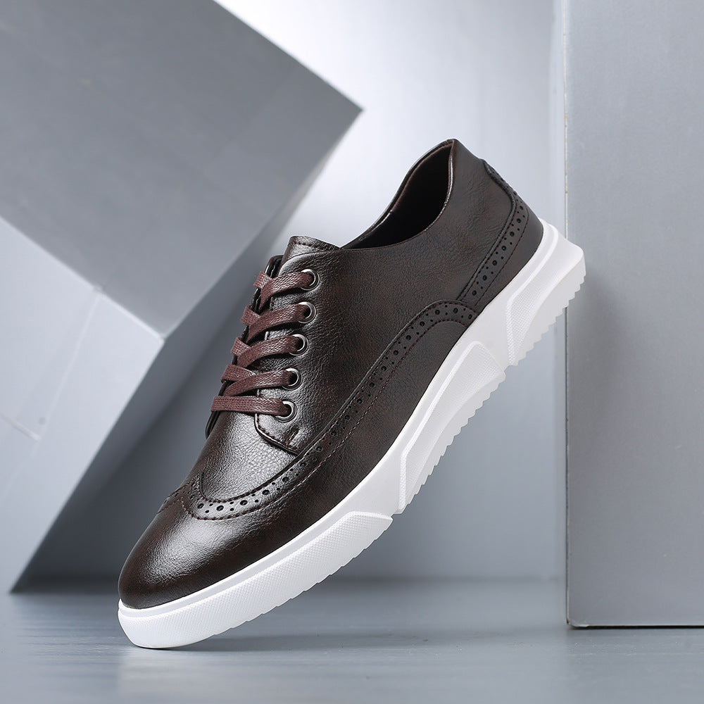Reno Men's Leather Brogue Casual Shoes