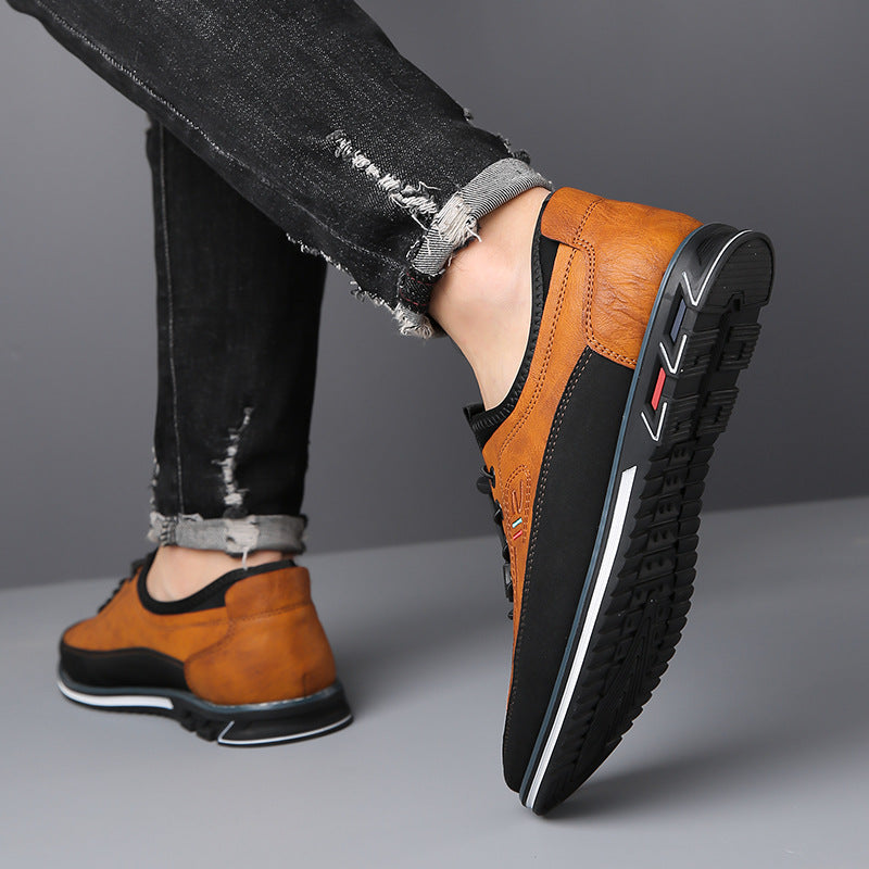 Hugo Men’s Leather Shoes – Eco Leather Barefoot with Waterproof Finish