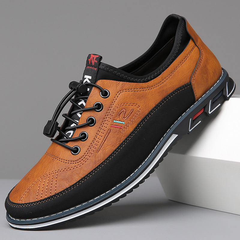 Hugo Men’s Leather Shoes – Eco Leather Barefoot with Waterproof Finish