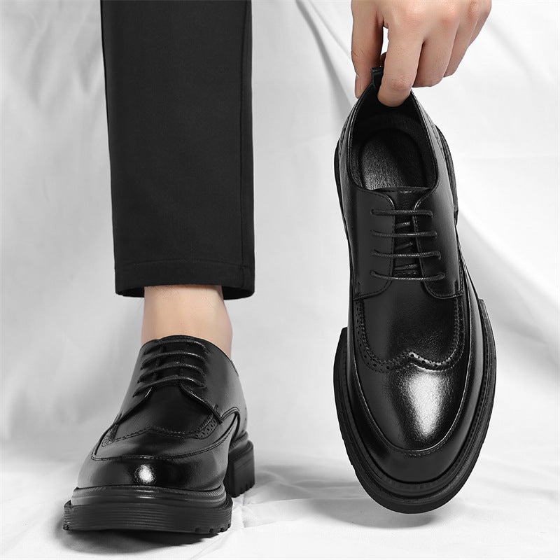 Roberto Men’s Brogue Leather Dress Shoes