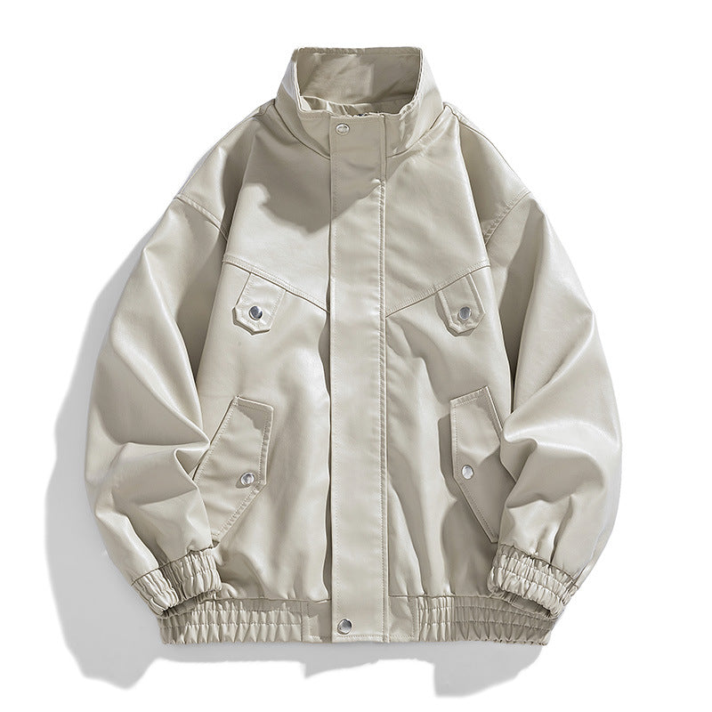 Renato Men’s Leather Bomber Jacket