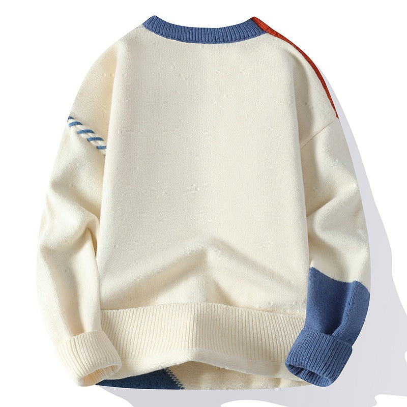 Hendrik Men’s Textured Knit Sweater – Relaxed Fit Soft Knit Jumper