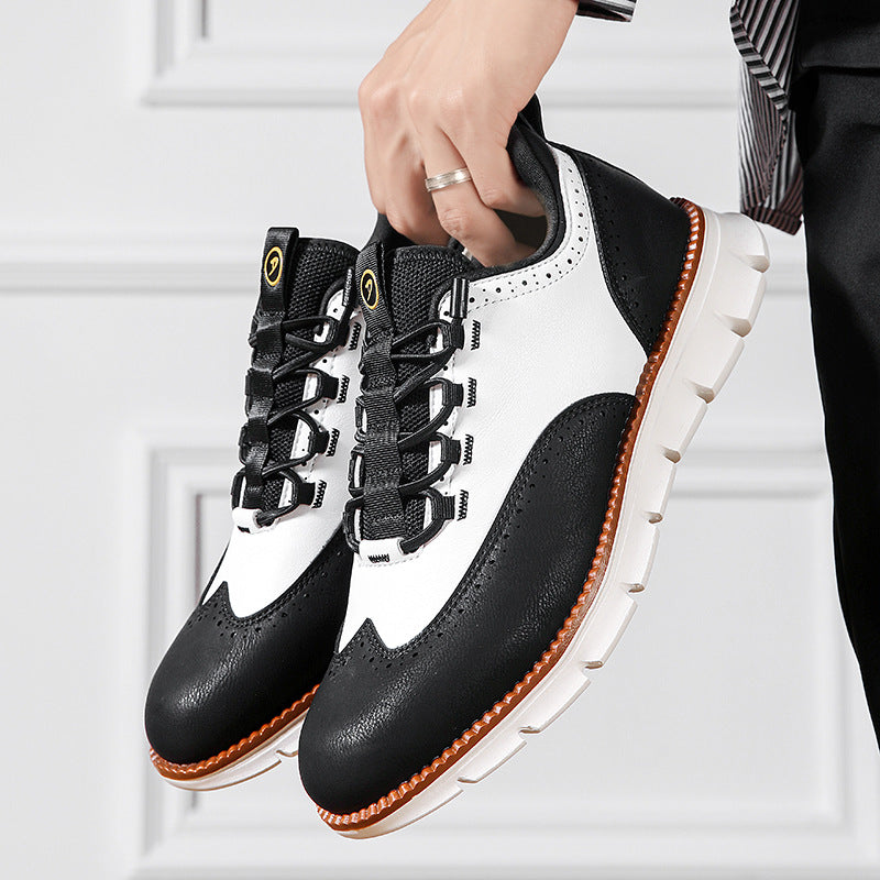 Domingo Men’s Shoes – Genuine Leather Trainers with Lightweight Sole