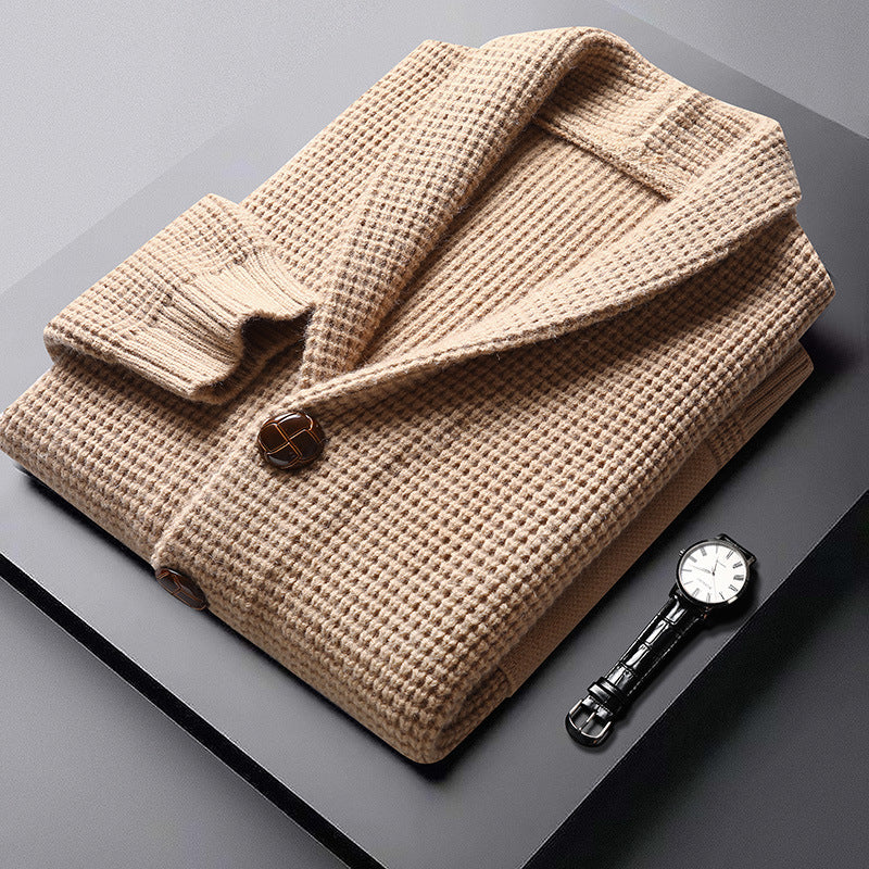 Callum Men’s Wool Cardigan – Soft Knit Button-Up Cardigan