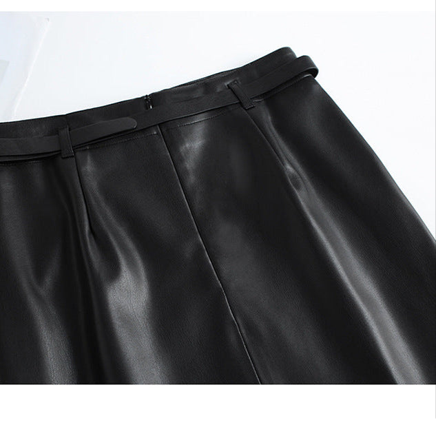 Norma Women’s Pencil Leather Skirt – Genuine Leather Tailoring