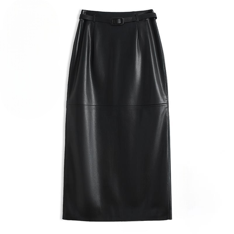 Norma Women’s Pencil Leather Skirt – Genuine Leather Tailoring