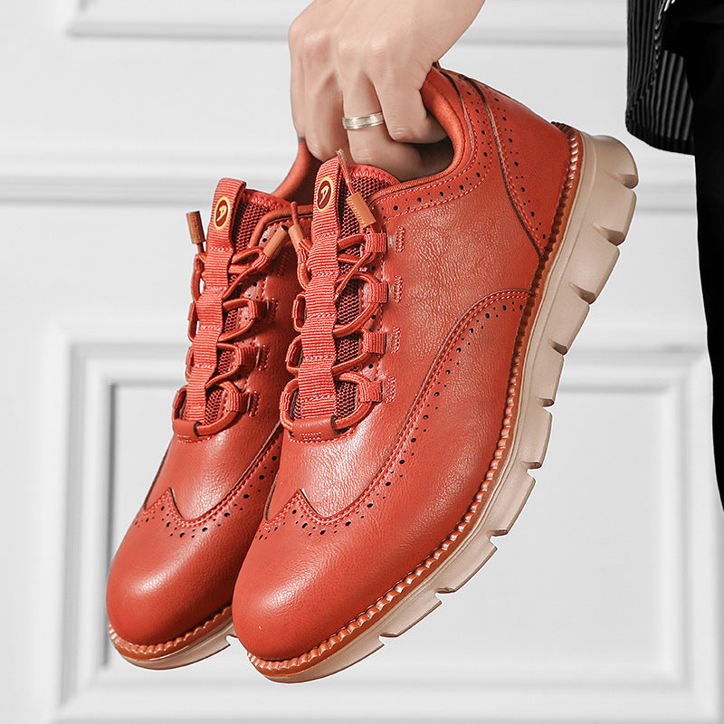 Domingo Men’s Shoes – Genuine Leather Trainers with Lightweight Sole
