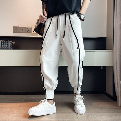Elias Men’s Joggers – Velvet Cotton with Tapered Fit and Functional Pockets