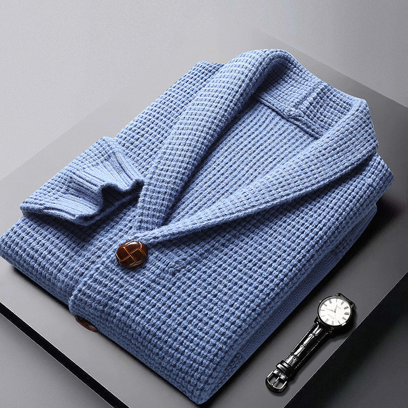 Callum Men’s Wool Cardigan – Soft Knit Button-Up Cardigan