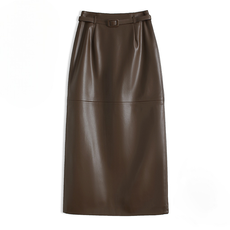 Norma Women’s Pencil Leather Skirt – Genuine Leather Tailoring