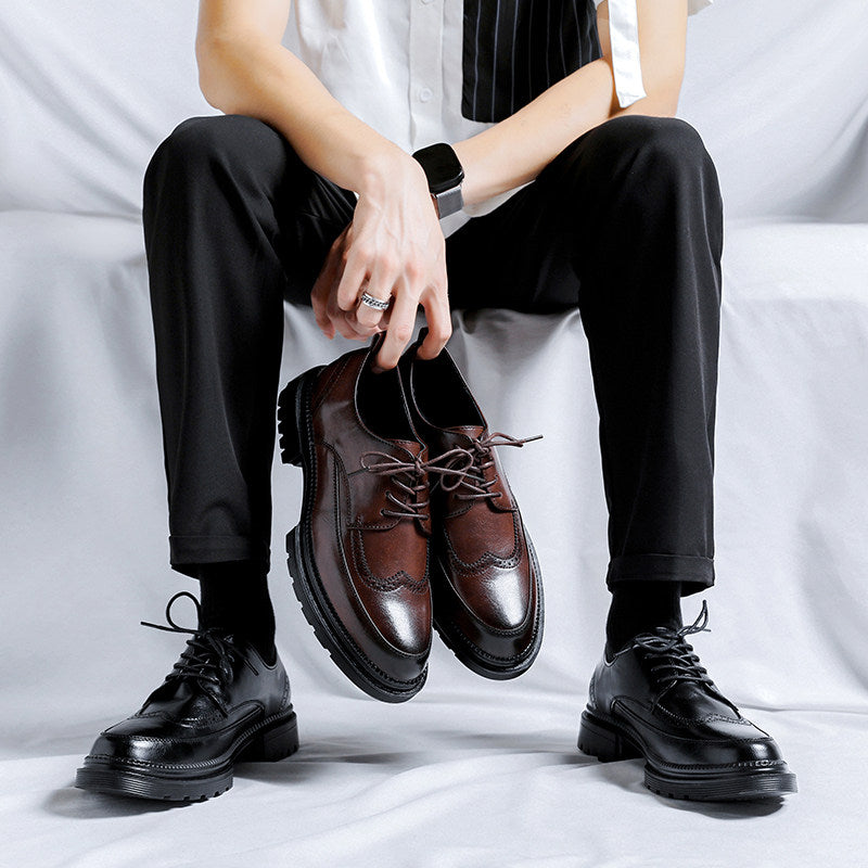Roberto Men’s Brogue Leather Dress Shoes