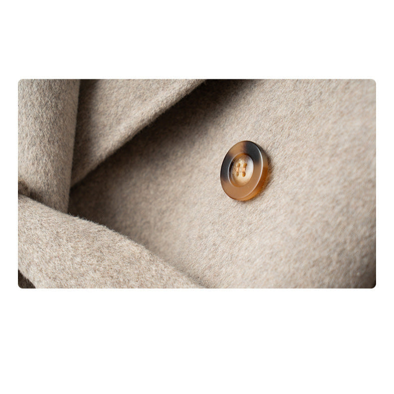 Bettina Women's Cashmere Wrap Coat – Double-Breasted Women’s Winter Outerwear