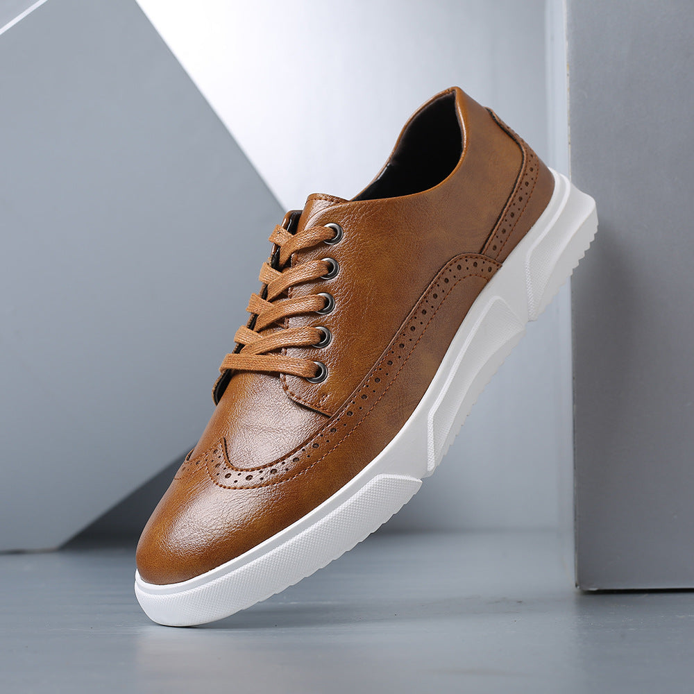 Reno Men's Leather Brogue Casual Shoes