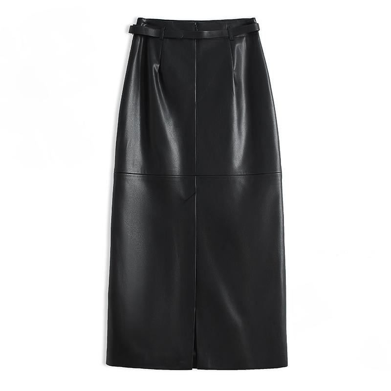 Norma Women’s Pencil Leather Skirt – Genuine Leather Tailoring