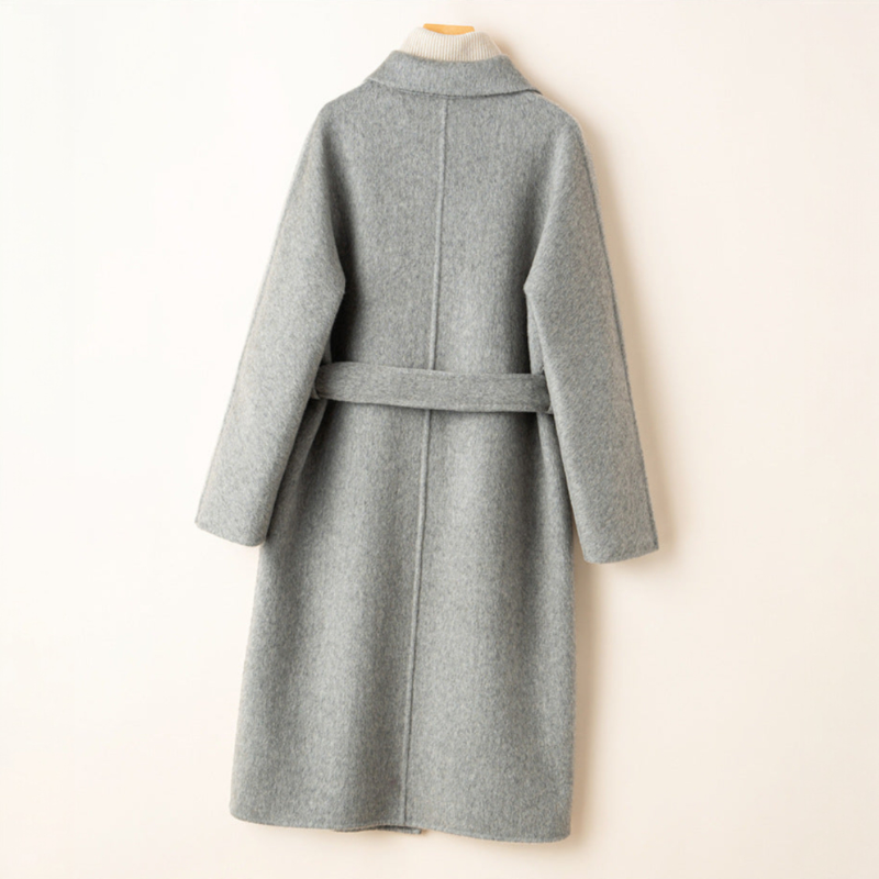 Bettina Women's Cashmere Wrap Coat – Double-Breasted Women’s Winter Outerwear