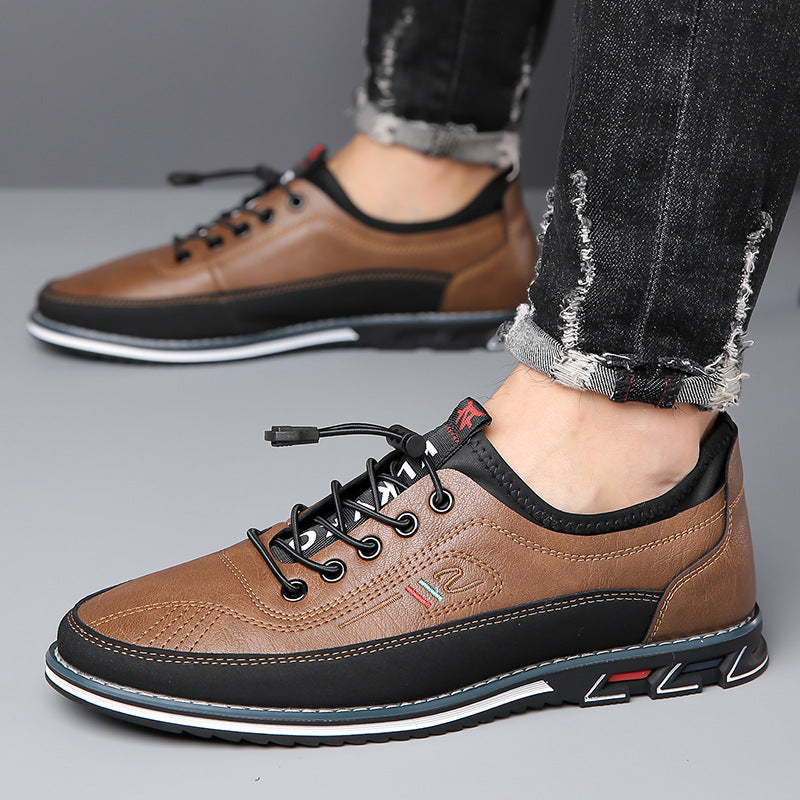 Hugo Men’s Leather Shoes – Eco Leather Barefoot with Waterproof Finish