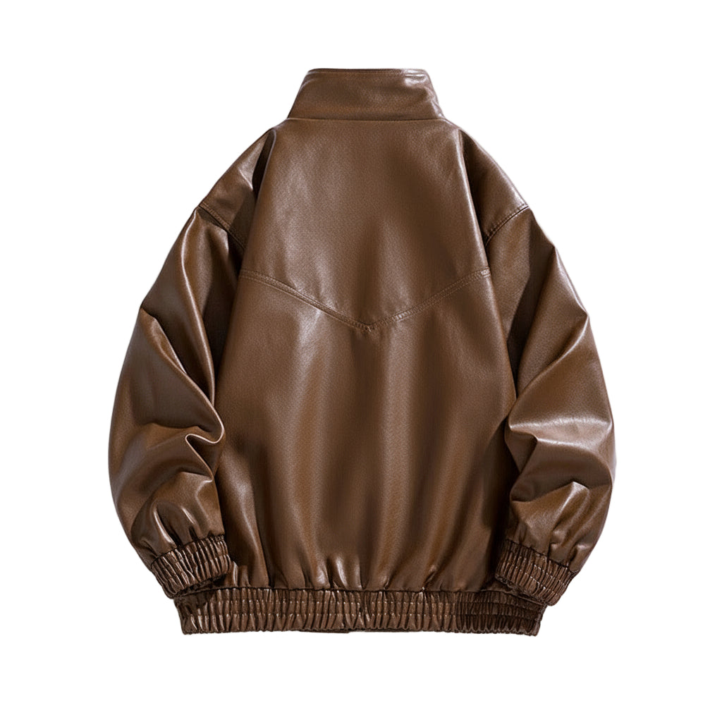 Renato Men’s Leather Bomber Jacket