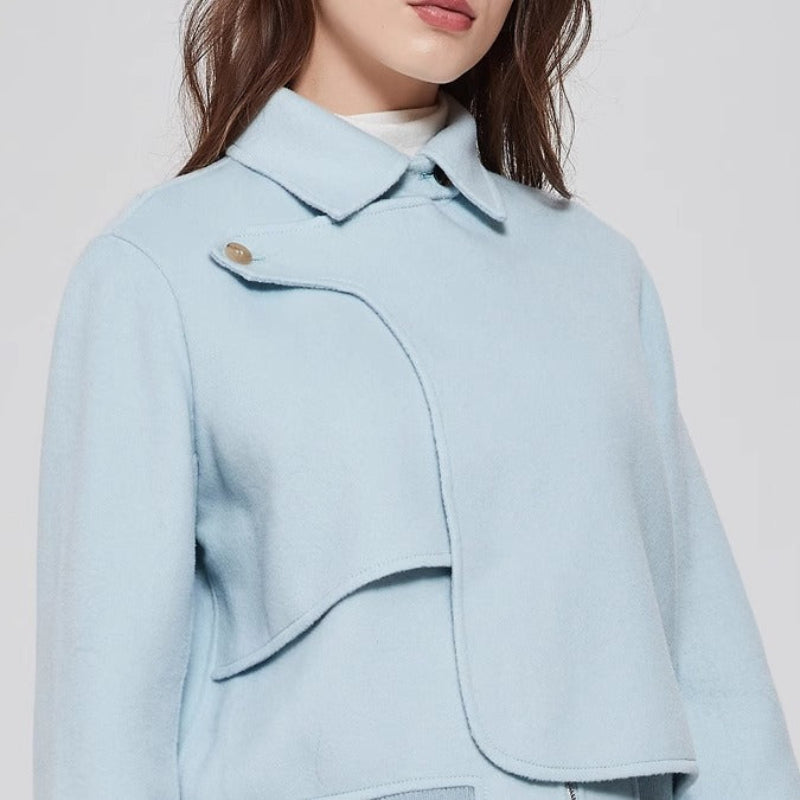 Celeste Women’s Wool Jacket – Cropped Tailored Design